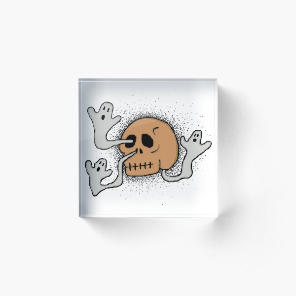 skull sneeze #2 Acrylic Block