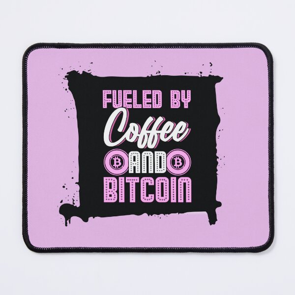 Item preview, Fueled By Coffee and Bitcoin Pink designed and sold by The-Vault.