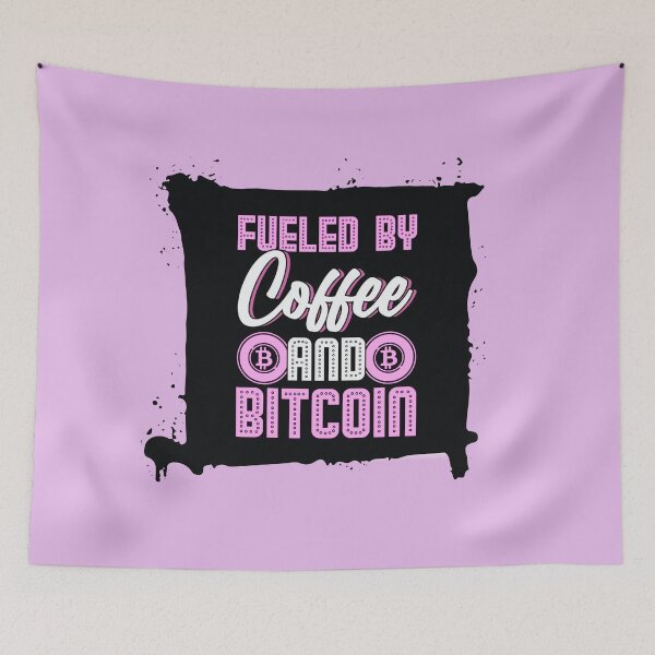 Item preview, Fueled By Coffee and Bitcoin Pink designed and sold by The-Vault.