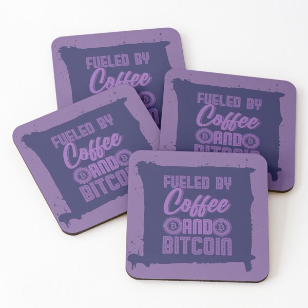 Item preview, Fueled By Coffee and Bitcoin Purple designed and sold by The-Vault.