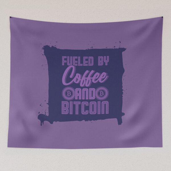 Item preview, Fueled By Coffee and Bitcoin Purple designed and sold by The-Vault.