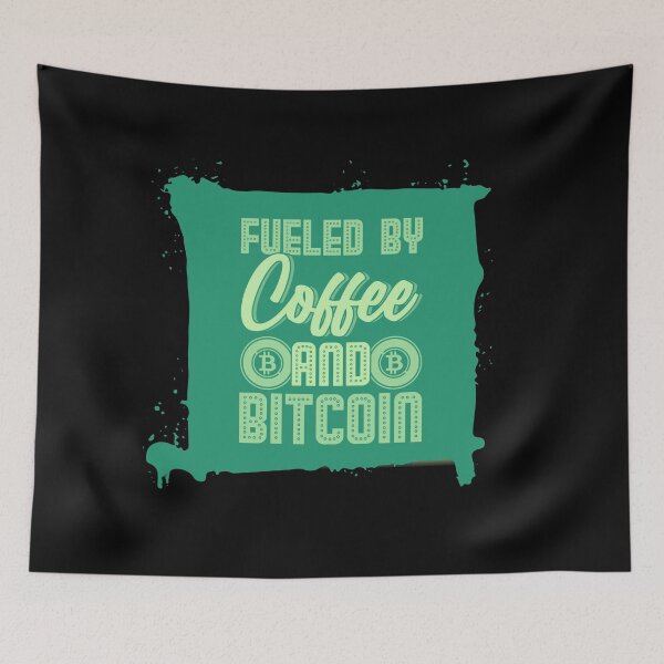 Item preview, Fueled By Coffee and Bitcoin Green designed and sold by The-Vault.
