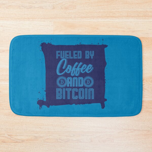 Item preview, Fueled By Coffee and Bitcoin Blue designed and sold by The-Vault.