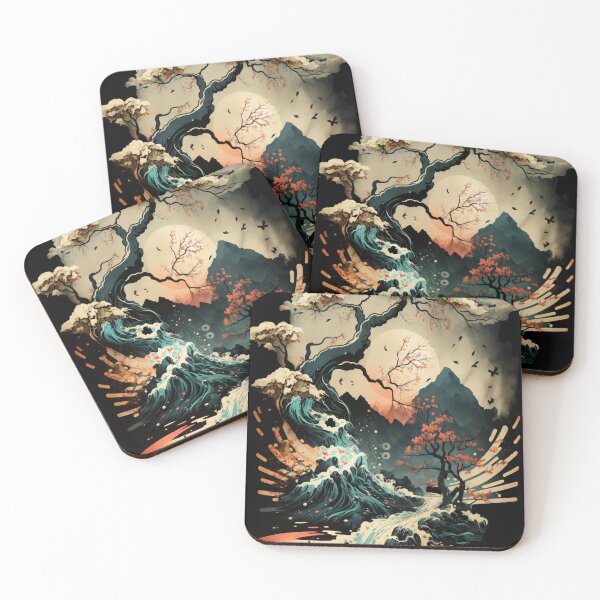 Item preview, Fantasy asian landscape designed and sold by loucaski.