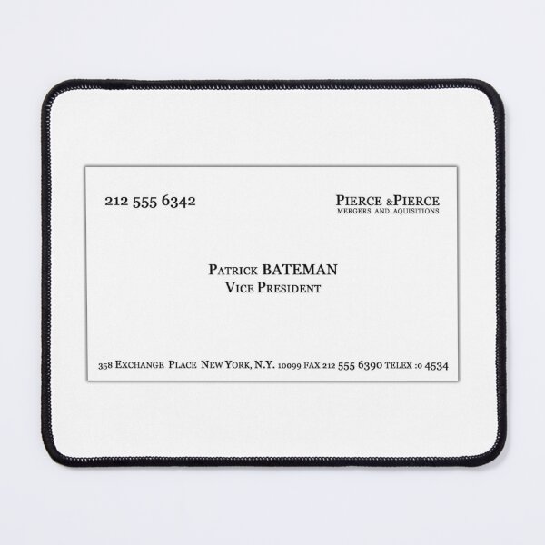 Item preview, Patrick Bateman Business Card - American Pshyco designed and sold by justbettermerch.
