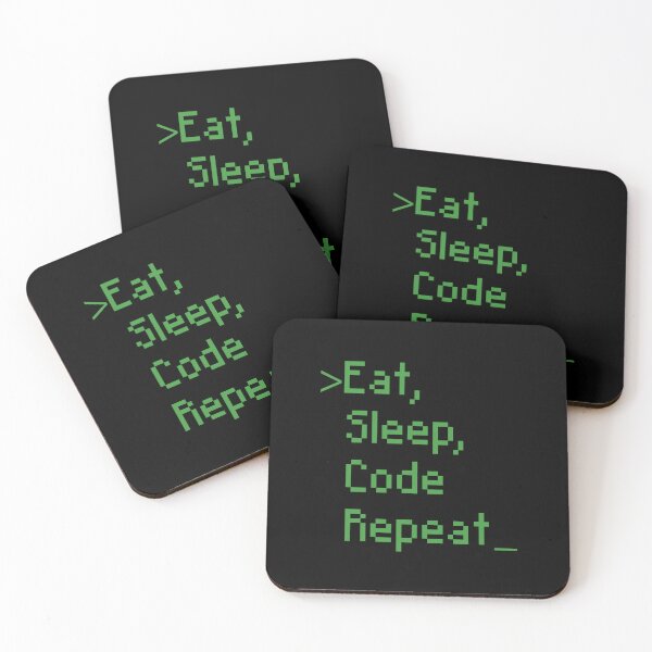 Item preview, Eat Sleep Code Repeat designed and sold by LeoLabs.