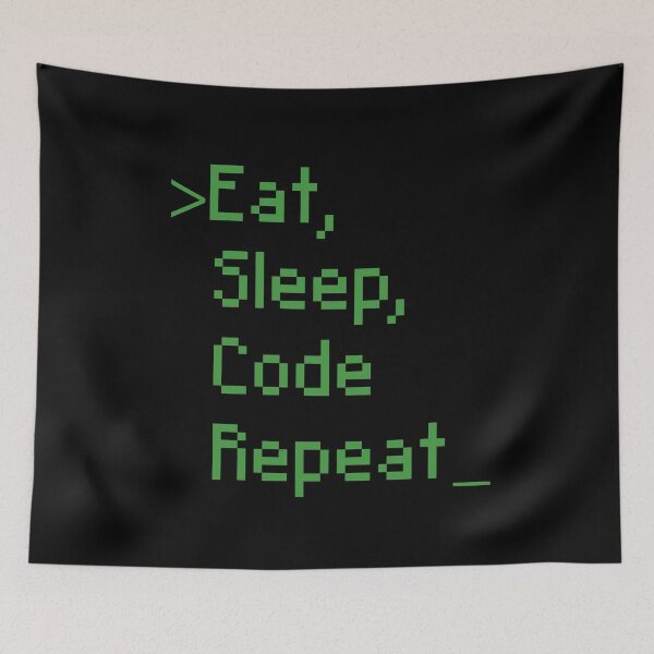 Item preview, Eat Sleep Code Repeat designed and sold by LeoLabs.