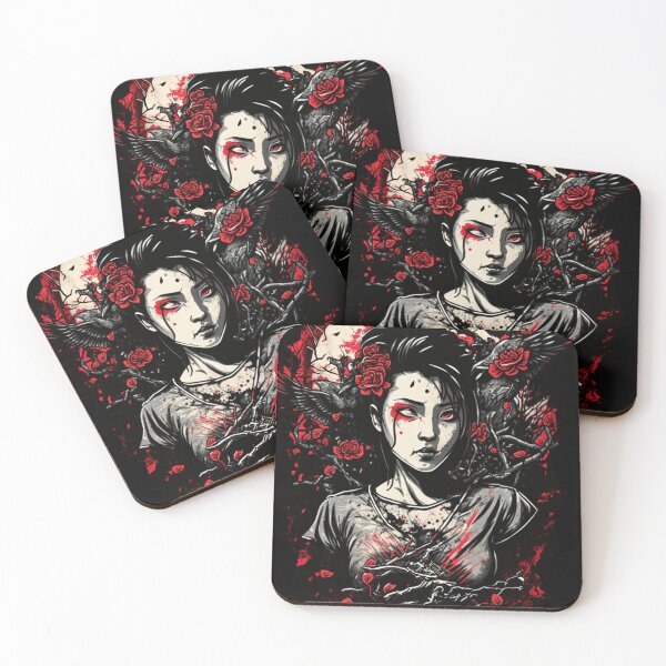 Item preview, Mujer asiática de fantasía oscura designed and sold by loucaski.