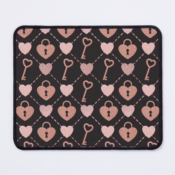 Item preview,  Rose Gold Love Locks and Keys Pattern designed and sold by adoredigitals.