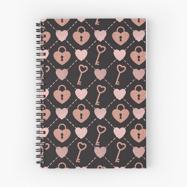 Item preview,  Rose Gold Love Locks and Keys Pattern designed and sold by adoredigitals.