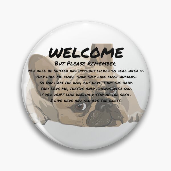 Item preview, Welcome By Pug With Brown Eyes designed and sold by Namsus-Printing.
