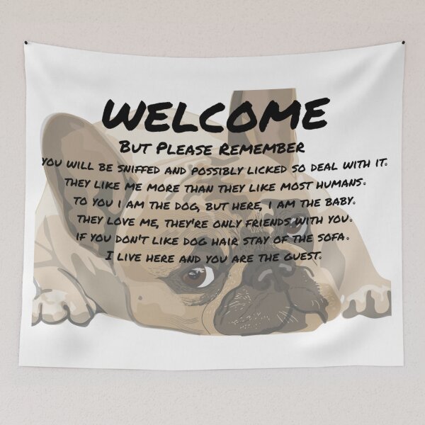Item preview, Welcome By Pug With Brown Eyes designed and sold by Namsus-Printing.