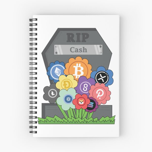 Item preview, Cash Is Dead RIP Crypto Taking Over Growing On The Grave Of Cash Money Dollar designed and sold by doseofwin.