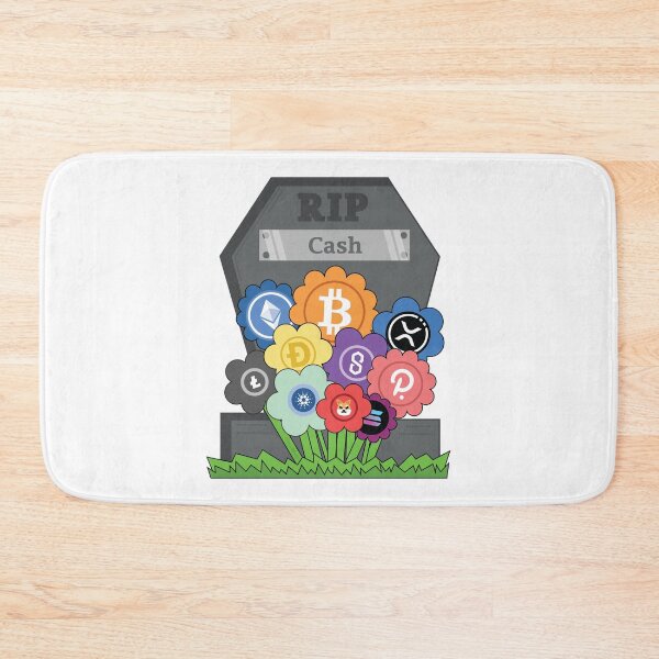 Item preview, Cash Is Dead RIP Crypto Taking Over Growing On The Grave Of Cash Money Dollar designed and sold by doseofwin.