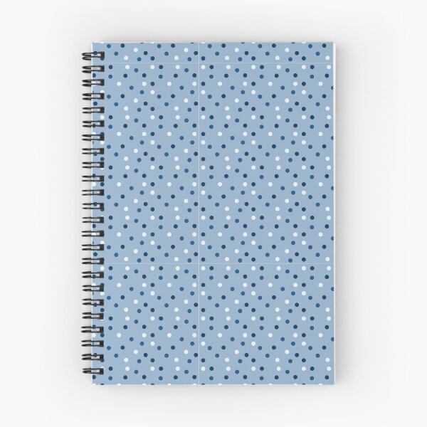 Item preview, Wildflower Meadow Scattered Polka Dots Coordinate Blues on Blue Pattern designed and sold by Blue Daisy Studio.