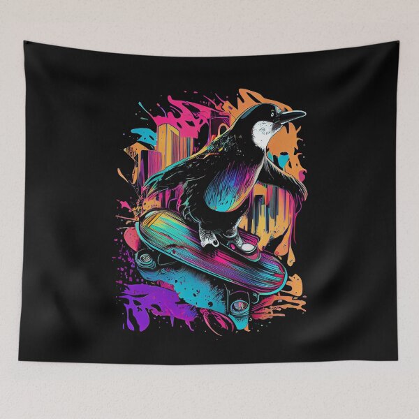 Item preview, Penguin Skateboarding designed and sold by AiInker.