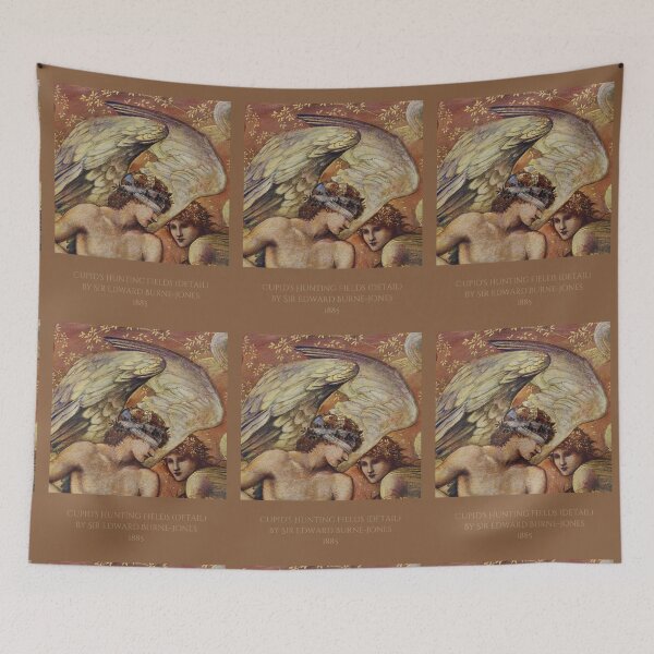 Item preview, Detail of Cupid's Hunting Fields  designed and sold by VintageArtByIda.