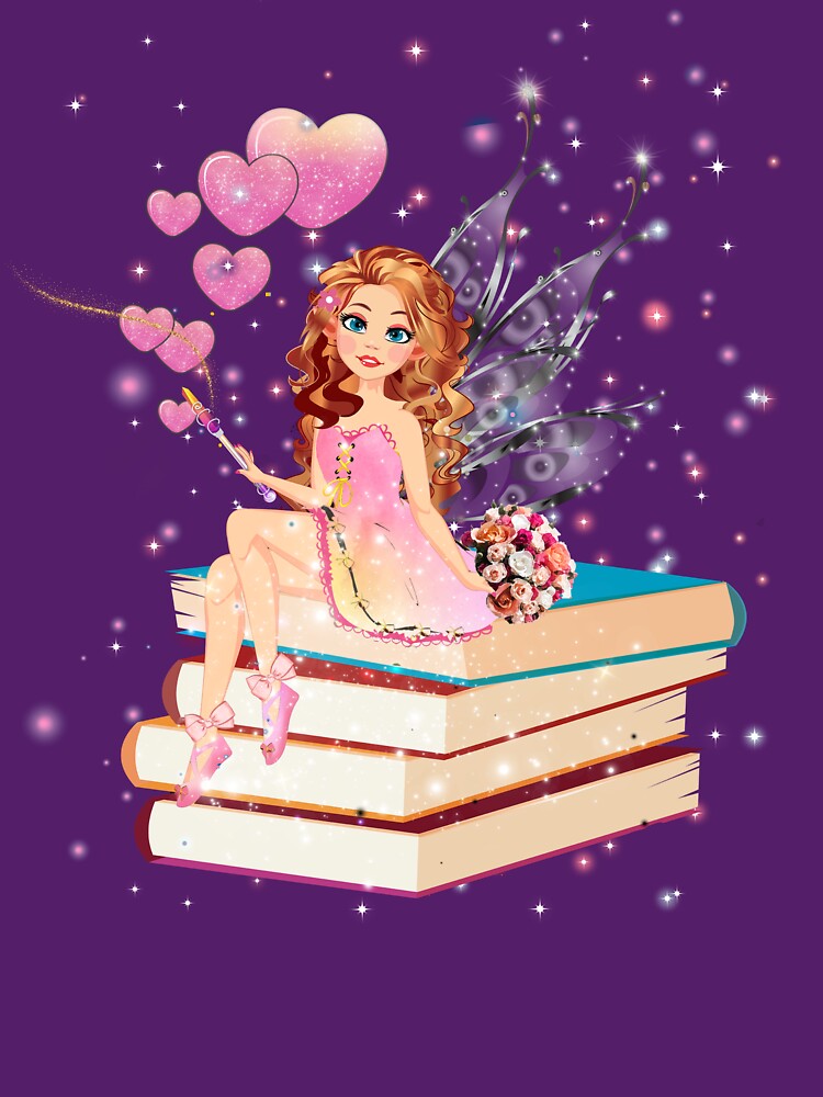 Thumbnail 3 of 3, Fitted Scoop T-Shirt, Felicia's Valentine Romance Collection™ designed and sold by TeelieTurner.