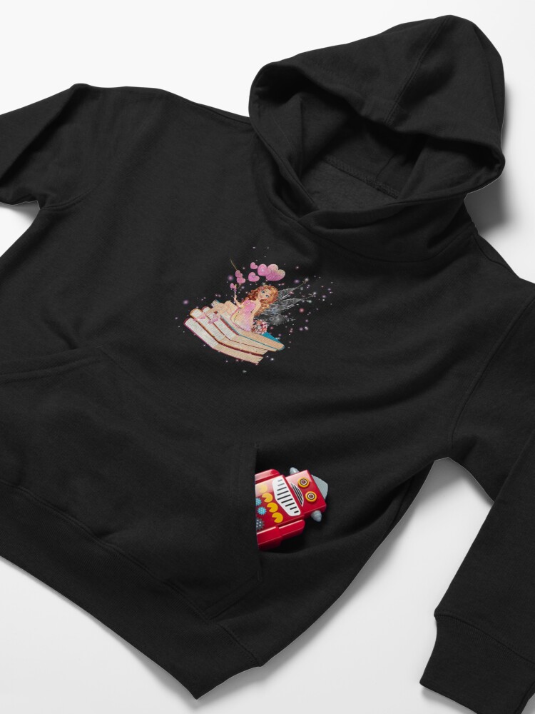 Thumbnail 4 of 5, Kids Pullover Hoodie, Felicia's Valentine Romance Collection™ designed and sold by TeelieTurner.