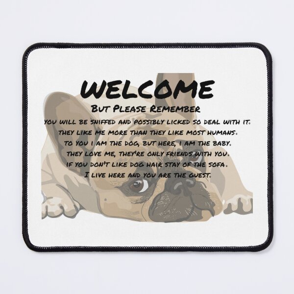 Item preview, Welcome By Pug With Brown Eyes designed and sold by Namsus-Printing.