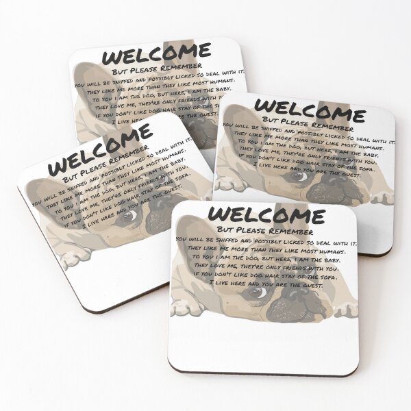 Item preview, Welcome By Pug With Brown Eyes designed and sold by Namsus-Printing.