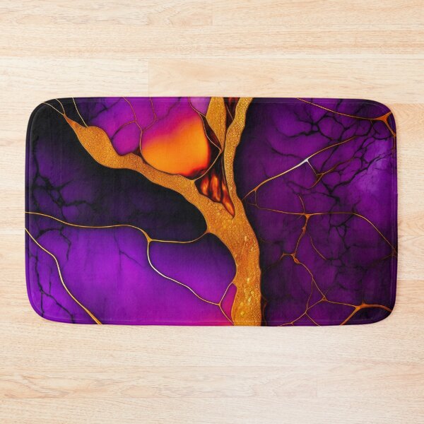 Item preview,  Colorful marble. Alcohol ink color illustration, pink, purple, orange, violet and black colors with gold veins. designed and sold by Zavdesign.