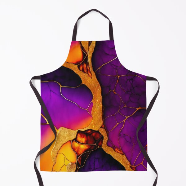 Item preview,  Colorful marble. Alcohol ink color illustration, pink, purple, orange, violet and black colors with gold veins. designed and sold by Zavdesign.