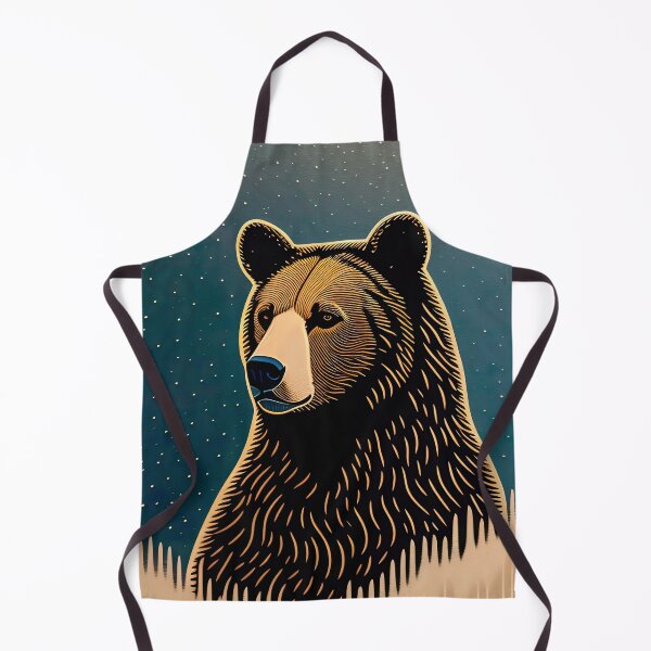 Item preview, Alaska Bear Starry Night Sky Background Woods Mystical designed and sold by Kathryn Creates.