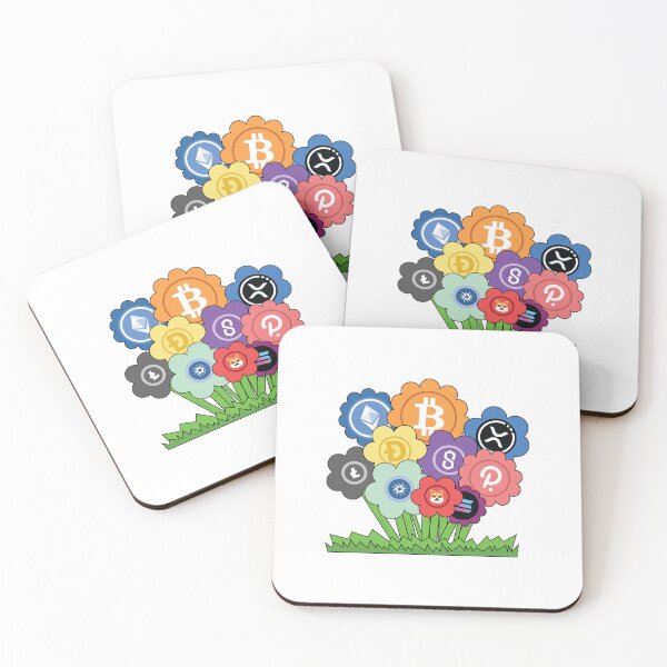Item preview, Crypto Coins Growing CryptoCurrency Colorful Plant Flowers Bitcoin XRP Dogecoin Litecoin Shib ETH designed and sold by doseofwin.