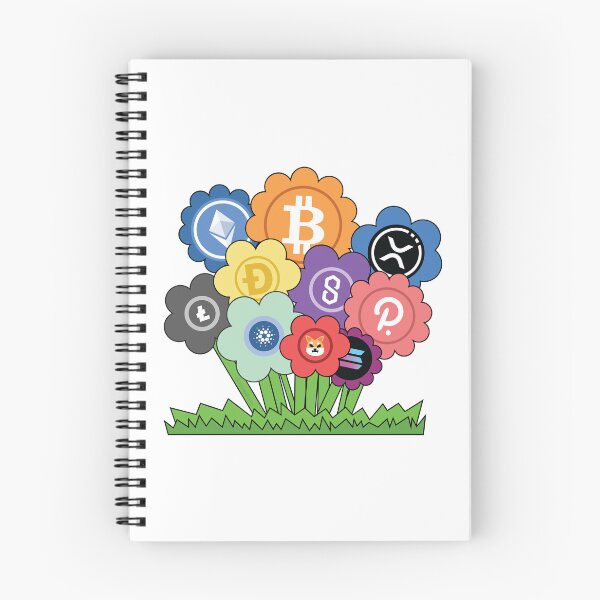 Item preview, Crypto Coins Growing CryptoCurrency Colorful Plant Flowers Bitcoin XRP Dogecoin Litecoin Shib ETH designed and sold by doseofwin.