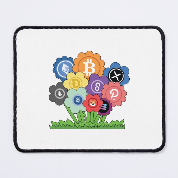 Item preview, Crypto Coins Growing CryptoCurrency Colorful Plant Flowers Bitcoin XRP Dogecoin Litecoin Shib ETH designed and sold by doseofwin.