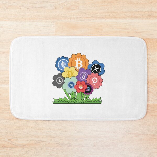 Item preview, Crypto Coins Growing CryptoCurrency Colorful Plant Flowers Bitcoin XRP Dogecoin Litecoin Shib ETH designed and sold by doseofwin.