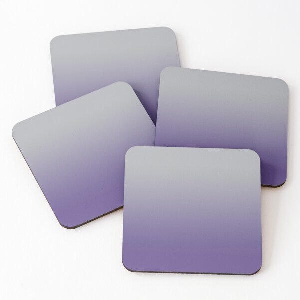 Item preview, Harbor Mist Gray to Ultra Violet Purple Ombre designed and sold by coverinlove.