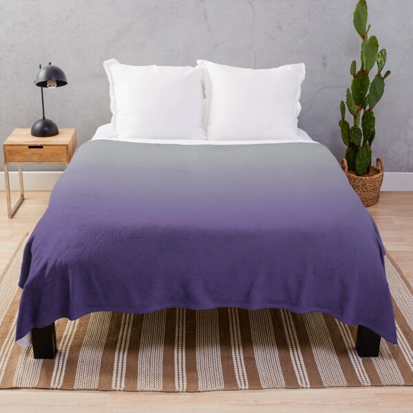 Item preview, Harbor Mist Gray to Ultra Violet Purple Ombre designed and sold by coverinlove.