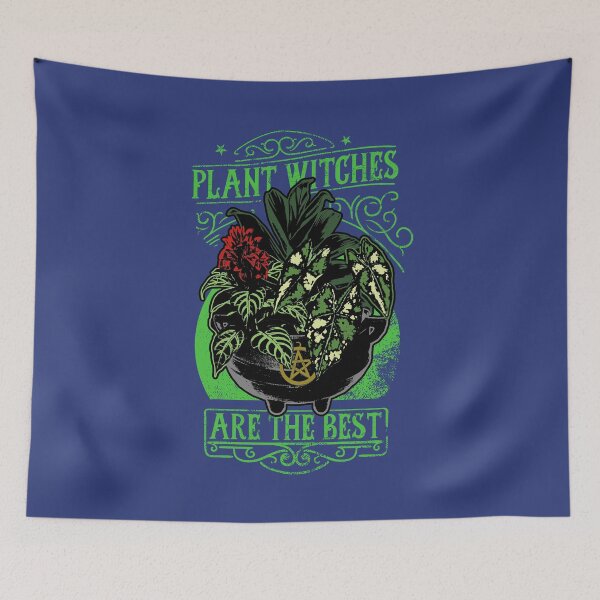 Item preview, Plant Witch | Colorful Artwork | Neon Green Lettering | designed and sold by VintagePlantJoy.