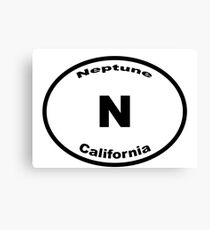 Neptune, CA - Europlate Canvas Print