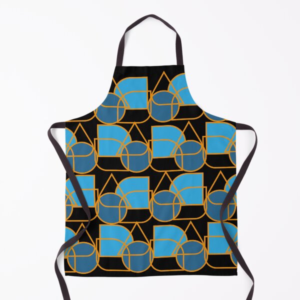 Item preview, Formas geométricas Azul e laranja Retrô Vintage designed and sold by GirlaineSQ.