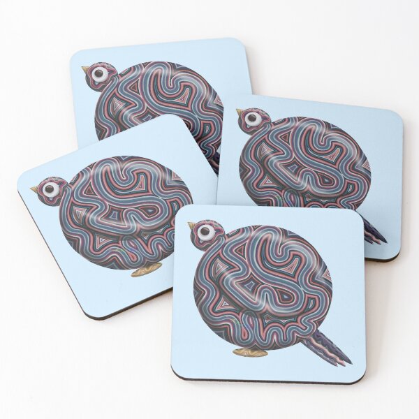 Item preview, Fat Glass Bird by Heather Nafe Art designed and sold by HeatherNafeArt.
