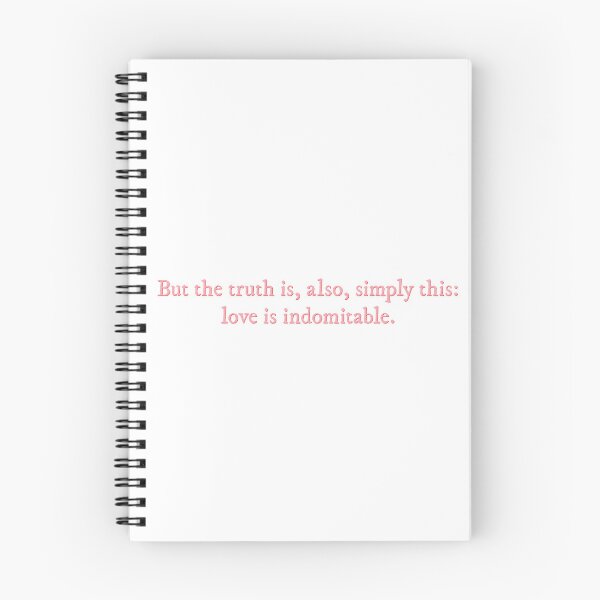 Item preview, Love is indomitable Red, White & Royal Blue quote designed and sold by percqbeths.