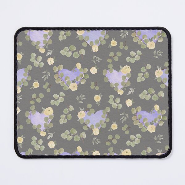 Item preview, Saint Valentines purple love, eucalyptus and vanilla rose watercolour pattern  designed and sold by RoseMaryWP.
