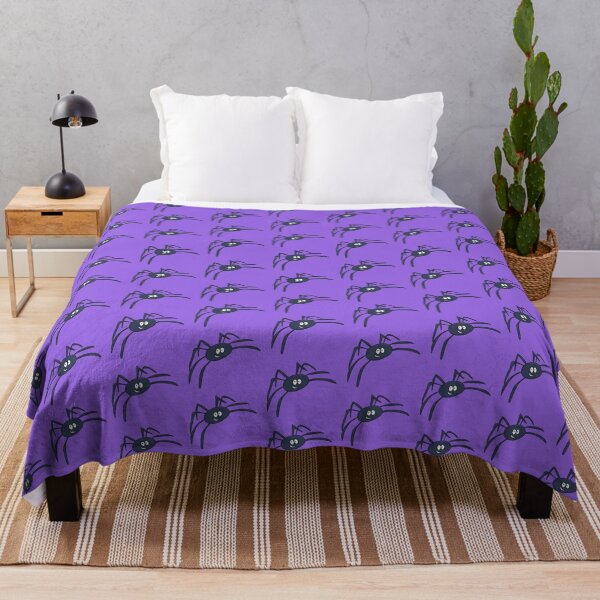Item preview, Jolly Blue Spider - Purple Background designed and sold by catandbrollyart.