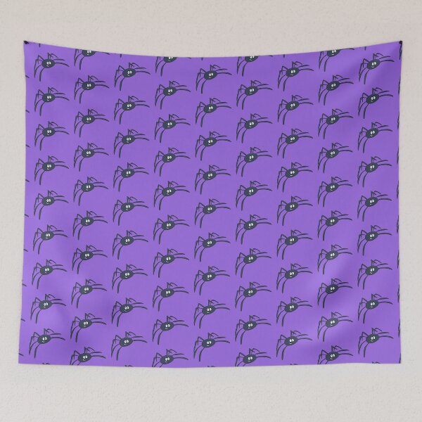 Item preview, Jolly Blue Spider - Purple Background designed and sold by catandbrollyart.