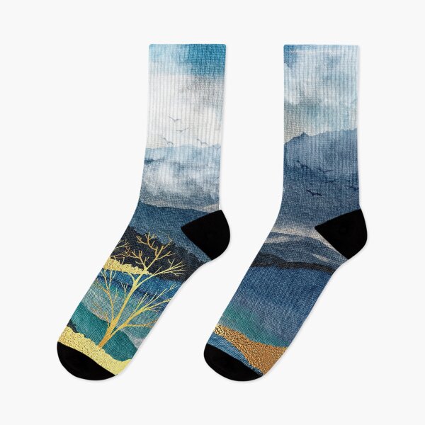 Artikelvorschau, Blue Mountain Landschaft mit Cotton Candy Clouds Abstract entworfen und verkauft von DEC02.