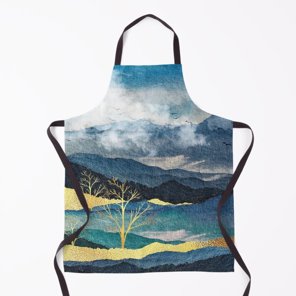 Item preview, Blue Mountain Landscape With Cotton Candy Clouds Abstract designed and sold by DEC02.