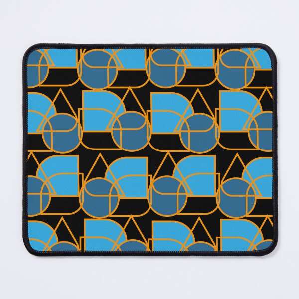 Item preview, Formas geométricas Azul e laranja Retrô Vintage designed and sold by GirlaineSQ.