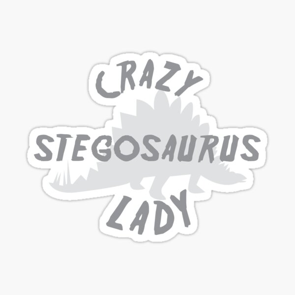 Item preview, Crazy Stegosaurus lady designed and sold by jazzydevil.