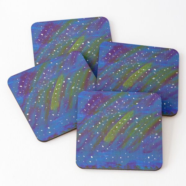 Item preview, Aurora Abstract Northern Lights Night Sky Wall Art Home Decor  designed and sold by BadShadowArt.