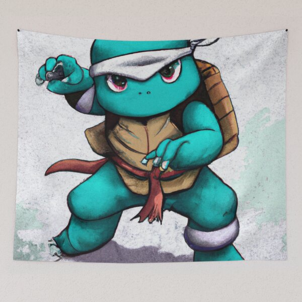 Item preview, Teenage Mutant Ninja Squirtle Imaginative Cartoon designed and sold by marcomonge84.