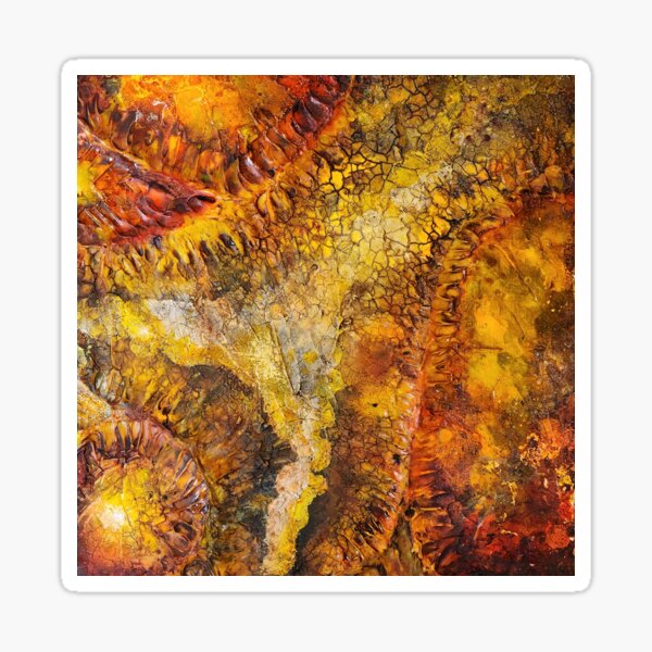 Solar Flare - mixed media Sticker