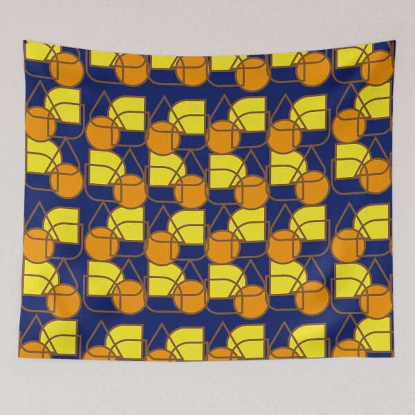 Item preview, Formas geometricas amarelas, laranja e marrom. Vintage Retrô designed and sold by GirlaineSQ.